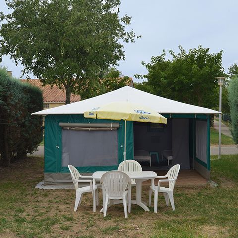 CANVAS BUNGALOW 4 people - Caribbean, without sanitary facilities