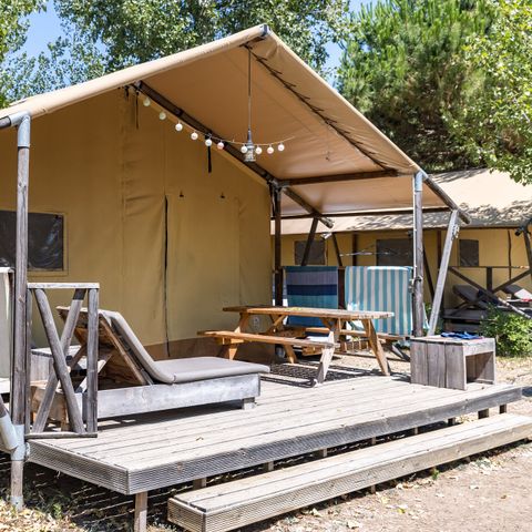 CANVAS AND WOOD TENT 5 people - Super Lodge | Super Lodge | 2 Bedrooms | 5 Pers. | Air-conditioning