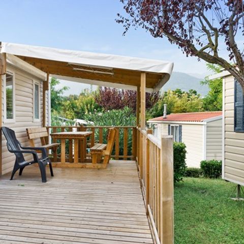 MOBILE HOME 4 people - Mobile-home | Comfort | 2 Bedrooms | 4 Pers. | Raised terrace | Air-con.