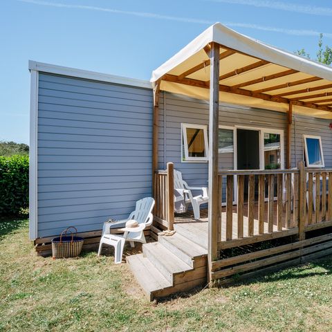MOBILE HOME 6 people - Mobile-home | Comfort | 3 Bedrooms | 6 Pers. | Raised terrace | 1 Bathroom | Air-con.