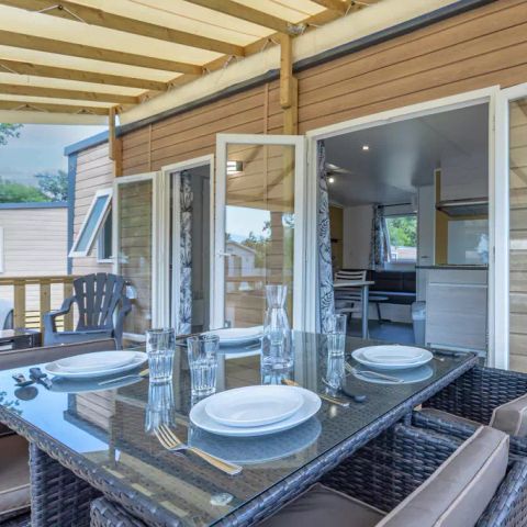 MOBILE HOME 6 people - Mobile-home | Premium | 3 Bedrooms | 6 Pers | Raised terrace | 2 bathrooms | Air conditioning | TV