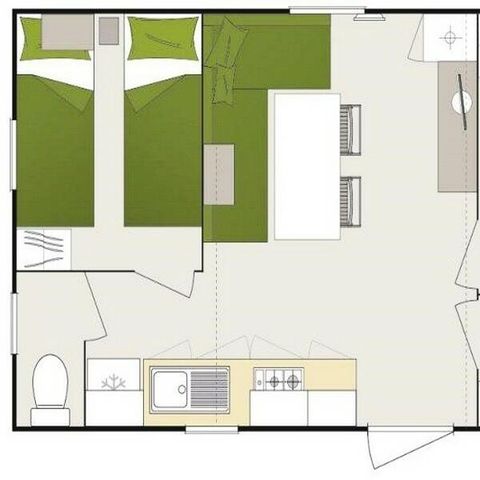 MOBILE HOME 6 people - Confort+ 3 Rooms 4/6 Persons