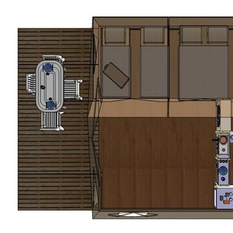 TENT 4 people - ECO 2 bedrooms 18M2