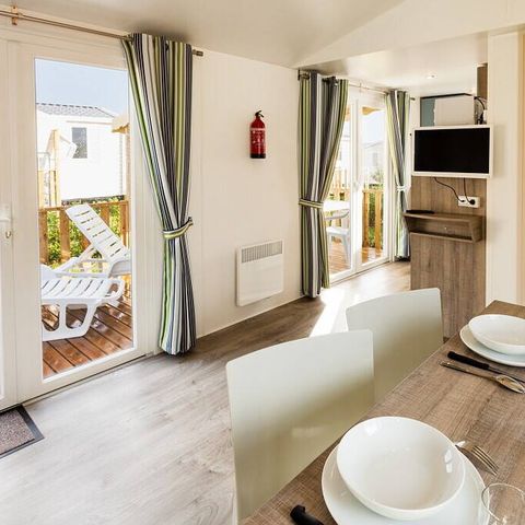MOBILE HOME 6 people - Mobile-home | Comfort | 2 Bedrooms | 4/6 Pers. | Raised terrace | Air conditioning | TV