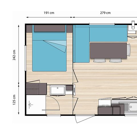 Mobile home 8 persons - O'HARA 3 bedrooms