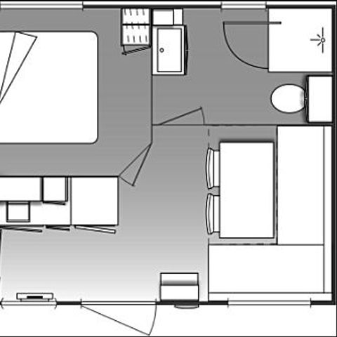 Mobile home 4 persons - O'HARA, 1 bedroom