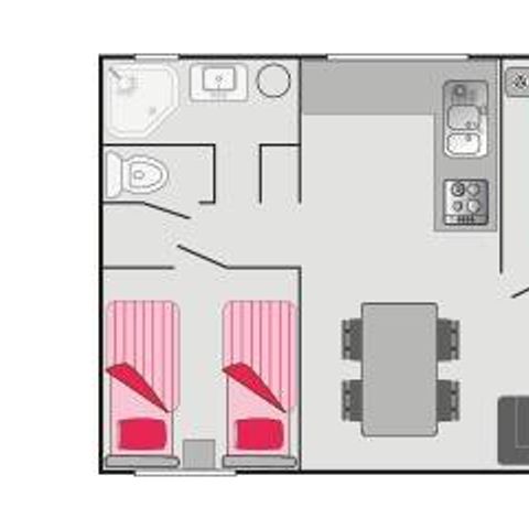 APARTMENT 6 people - Flat | 2 Bedrooms | 4/6 People | Air conditioning | TV