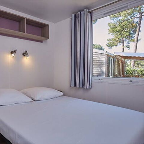MOBILE HOME 6 people - Mobile-home | Comfort | 2 Bedrooms | 4/6 Pers | Raised terrace | 2 bathrooms | Air conditioning | TV