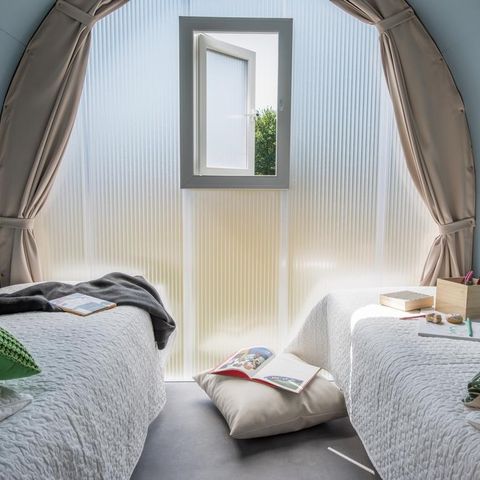 Glamping tent 4 persons - CocoSweet 16m² (2 bedrooms) + Terrace, sleeps 4