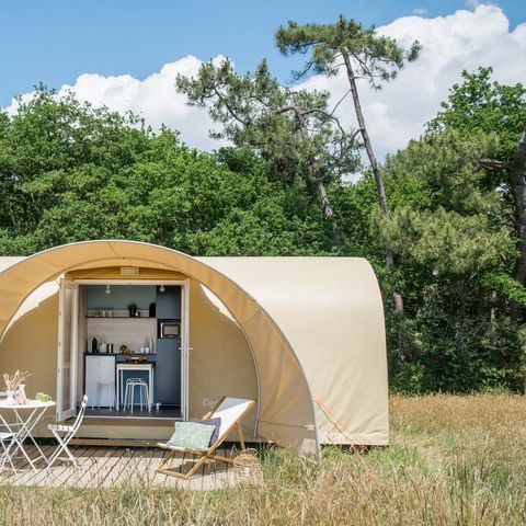 Glamping tent 4 persons - CocoSweet 16m² (2 bedrooms) + Terrace, sleeps 4