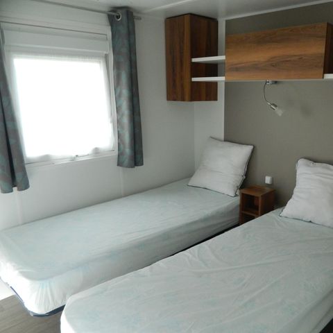 MOBILE HOME 6 people - Premium mobile home, 38m² (2 bedrooms) + Terrace – sea view + Access to the coastal cycle route – sleeps 4–6