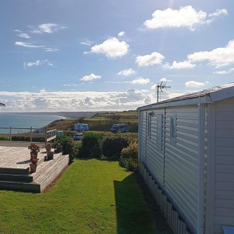 MOBILE HOME 6 people - Premium mobile home, 38m² (2 bedrooms) + Terrace – sea view + Access to the coastal cycle route – sleeps 4–6