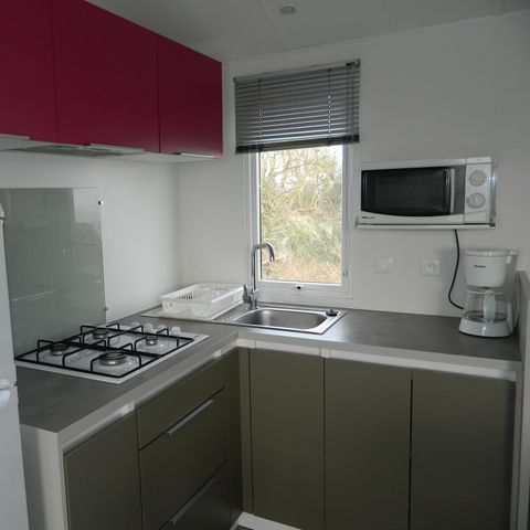 MOBILE HOME 8 people - Premium mobile home, 36m² (3 bedrooms) + terrace – sea view, sleeps 6–8