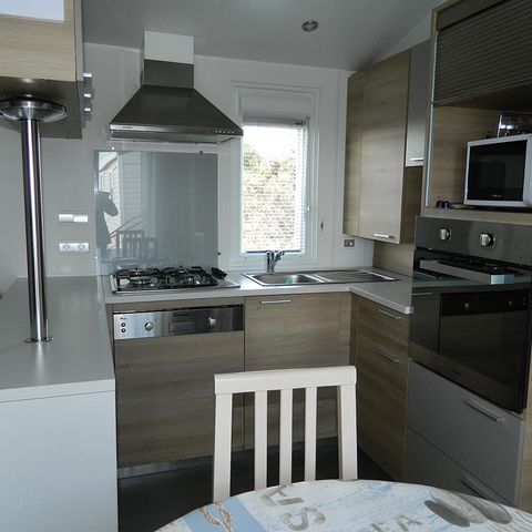 MOBILE HOME 6 people - Premium 40m² mobile home (3 bedrooms) + terrace – sea view – sleeps 6