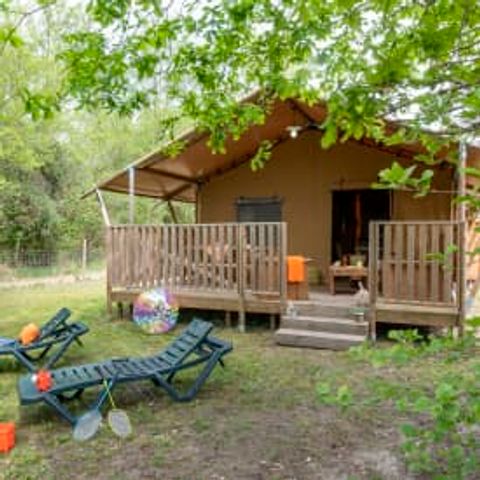 CANVAS AND WOOD TENT 7 people - Lodge Safari 7p 3ch ****