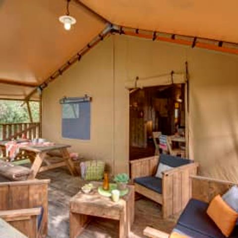 CANVAS AND WOOD TENT 7 people - Lodge Safari 7p 3ch ****