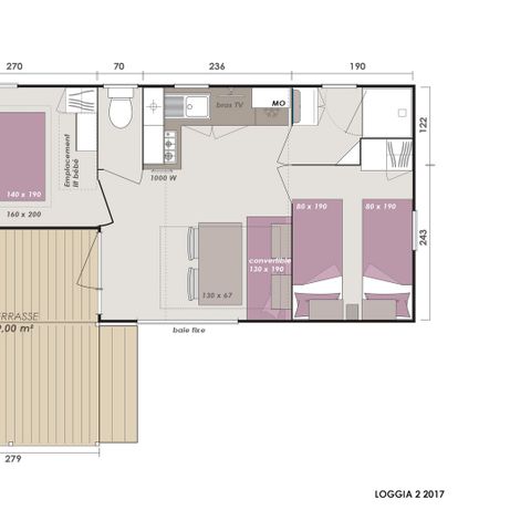 MOBILE HOME 5 people - Cottage Confort - 2 bedrooms