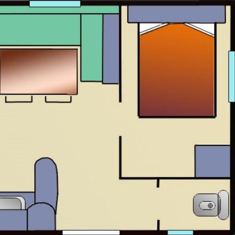 MOBILE HOME 4 people - Loisir Confort 27m² - 2 bedrooms