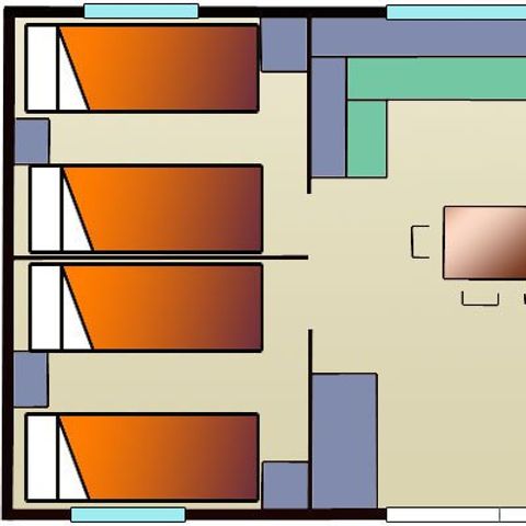 MOBILE HOME 6 people - Loisir Confort - 3 bedrooms