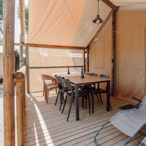 CANVAS AND WOOD TENT 5 people - BIRDYLODGE