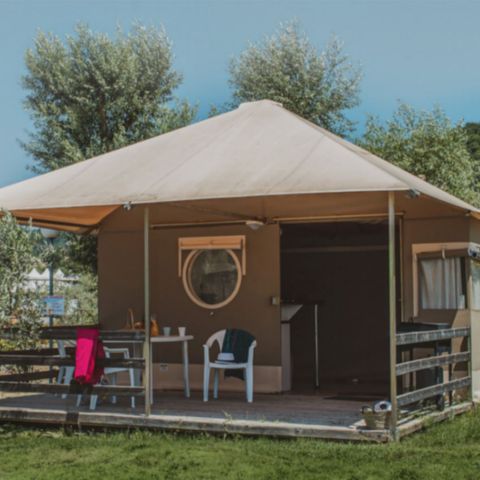 CANVAS AND WOOD TENT 6 people - SUN LODGE