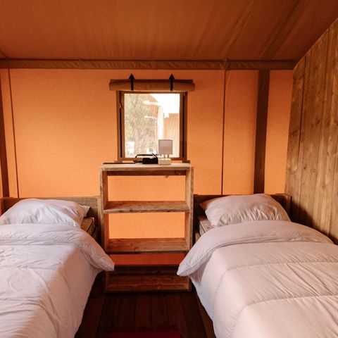 CANVAS AND WOOD TENT 6 people - Riverlodge 49m², 6pl-3ch