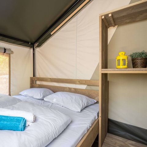 Canvas and wooden tent 5 persons - Safari tent Comfort