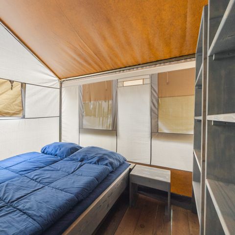 Canvas and wooden tent 5 persons - Safari tent Luxe