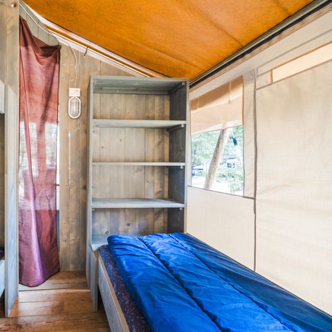 Canvas and wooden tent 5 persons - Safari tent Luxe