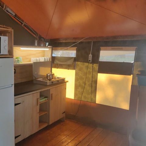 Canvas and wooden tent 5 persons - Safari tent Relax