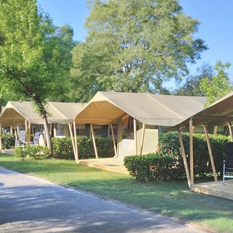 Canvas and wooden tent 5 persons - Safari tent Harmony