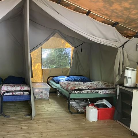 Canvas and wooden tent 5 persons - Safari tent Harmony