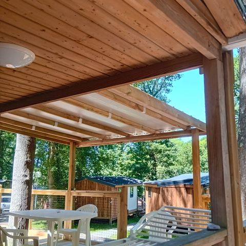 MOBILE HOME 4 people - Standard Bois 31m² 3 bedrooms + semi-covered terrace 18m² + TV