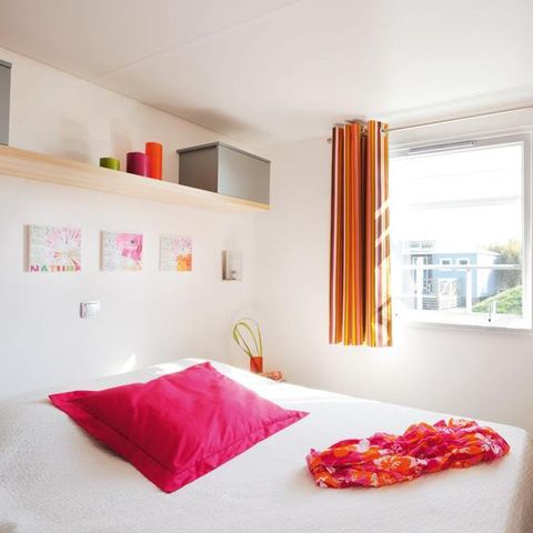 MOBILE HOME 4 people - Comfort 27m² 2 bedrooms including semi-covered terrace 18m² + TV