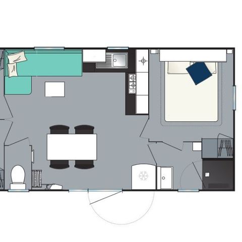 MOBILE HOME 6 people - Leisure 3 bedrooms - TV