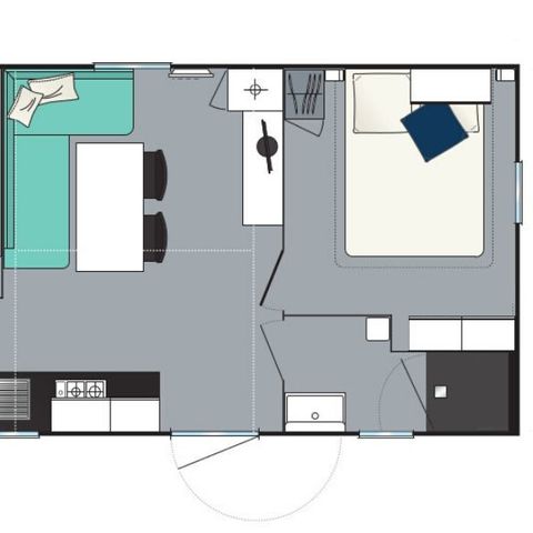 MOBILE HOME 7 people - Evasion 2 bedrooms 28m² (28m²)