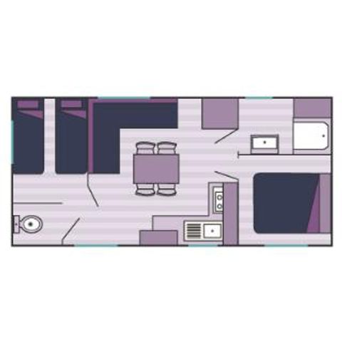 Mobile home 4 persons - Elegant
