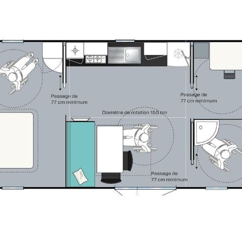 MOBILE HOME 4 people - Cocoon for 4 people 2 bedrooms PMR 30m² - French Riviera