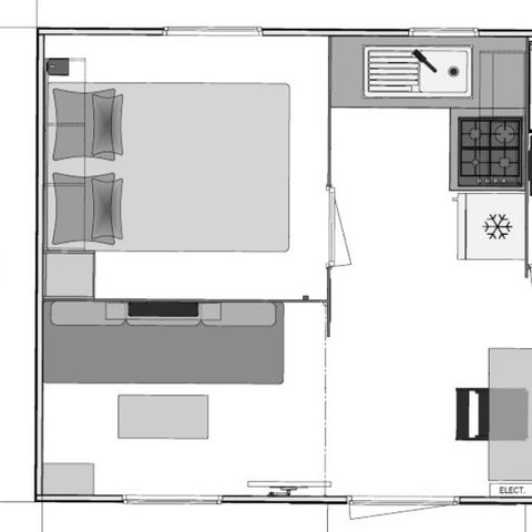 MOBILE HOME 4 people - Cocoon for 4 people 1 bedroom 18m² (1 bedroom)
