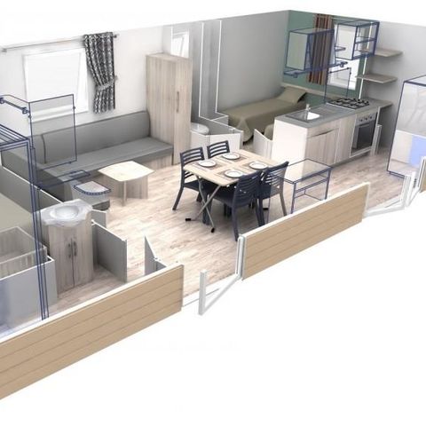 MOBILE HOME 4 people - PREMIUM 33m