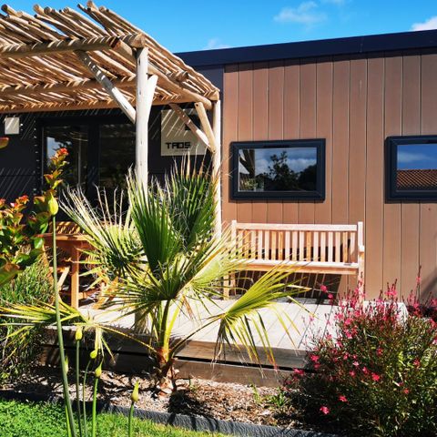 Mobile home 6 persons - Sunêlia Luxe Taos Spa 3bed 6p - 40m2 - Exotic pergola