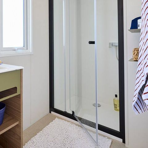 Mobile home 6 persons - Mobile-home | Comfort | 3 Bedrooms | 6 Pers. | Raised terrace | 1 Bathroom | Air-con.