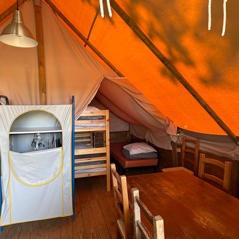 CANVAS AND WOOD TENT 5 people - LODGE AMAZONE
