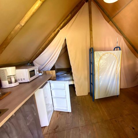 CANVAS AND WOOD TENT 5 people - LODGE AMAZONE