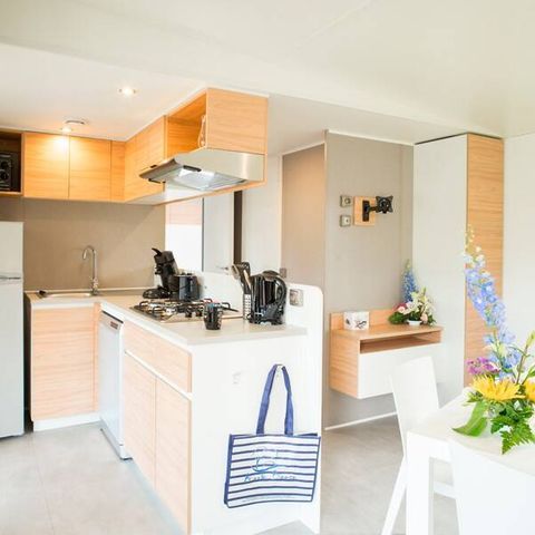 MOBILE HOME 8 people - Mobil-home | Ultimate | 3 Bedrooms | 6/8 Pers. | Raised terrace | 2 bathrooms | Air-con.