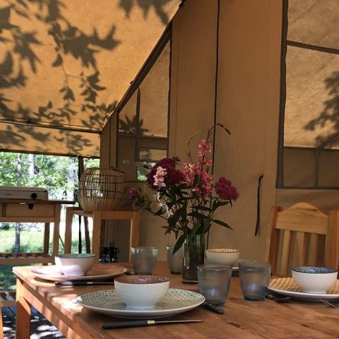 CANVAS AND WOOD TENT 4 people - Ecolodge