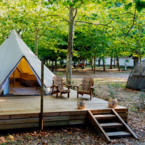 Tent 4 persons - Safari tent ideal for couples and young children