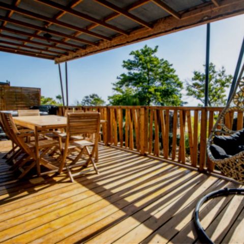 LODGE 9 people - Lodge Prestige sur pilotis front mer 7p 3Ch SPA