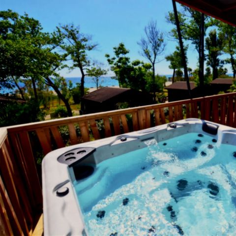 LODGE 9 people - Lodge Prestige sur pilotis front mer 7p 3Ch SPA