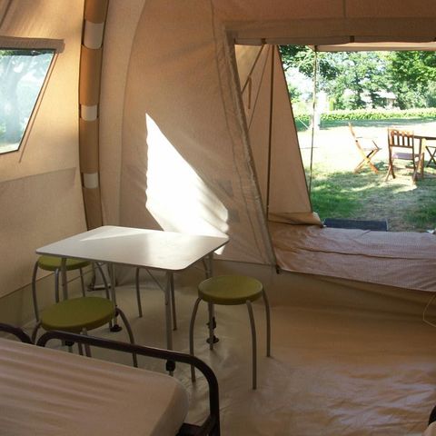 CANVAS AND WOOD TENT 4 people - Large Karsten luxury tent - without sanitary facilities